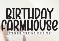 Birthday Farmhouse Font - Featured Image