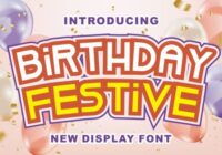 Birthday Festive Font - Featured Image