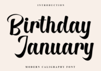 Birthday January Font - Featured Image