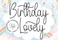 Birthday Lovely Font - Featured Image
