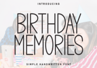 Birthday Memories Font - Featured Image
