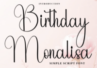 Birthday Monalisa Font - Featured Image