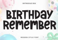 Birthday Remember Font - Featured Image