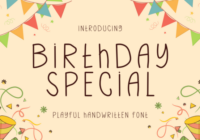 Birthday Special Font - Featured Image