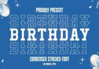 Birthday Stacked Font - Featured Image
