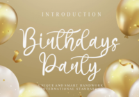 Birthdays Party Font - Featured Image