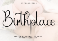 Birthplace Font - Featured Image