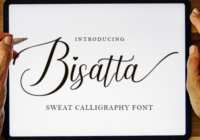 Bisatta Calligraphy Font - Featured Image
