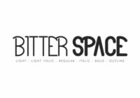 Bitter Space Font - Featured Image
