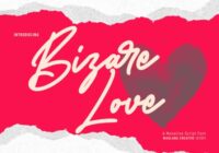 Bizare Love Monoline Script Font Font - Featured Image