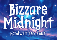 Bizzare Midnight Font - Featured Image