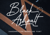 Black Ashpalt Font - Featured Image