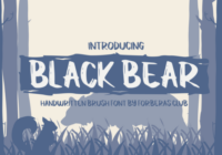 Black Bear Font - Featured Image