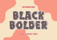 Black Bolder Font - Featured Image