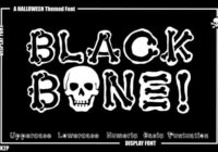 Black Bone! Font - Featured Image