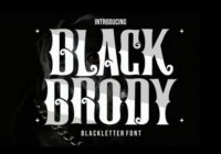 Black Brody Font - Featured Image