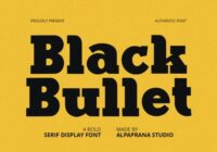 Black Bullet Font - Featured Image