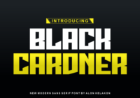 Black Cardner Font - Featured Image