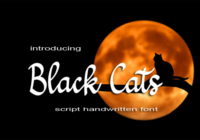 Black Cats Font - Featured Image