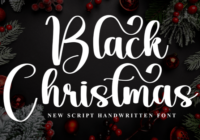 Black Christmas Font - Featured Image