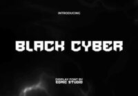 Black Cyber Font - Featured Image