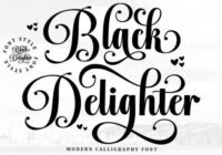 Black Delighter Font - Featured Image