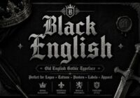 Black English Font - Featured Image