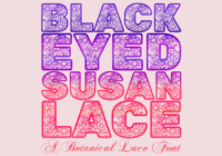 Black Eyed Susan Lace Font - Featured Image