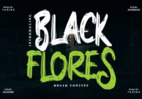Black Flores Font - Featured Image