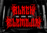Black Glemojir Font - Featured Image