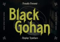 Black Gohan Font - Featured Image