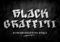 Black Graffiti Font - Featured Image