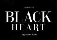 Black Heart Font - Featured Image