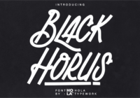 Black Horus Font - Featured Image