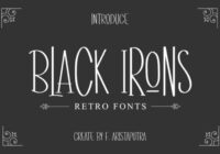 Black Irons Font - Featured Image