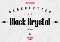Black Krystal Font - Featured Image