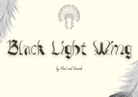 Black Light Wing Font - Featured Image