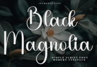 Black Magnolia Font - Featured Image