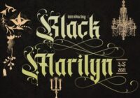 Black Marilyn Font - Featured Image