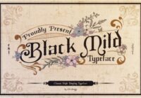 Black Mild Font - Featured Image