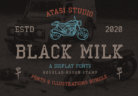 Black Milk Font - Featured Image