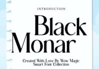 Black Monar Font - Featured Image