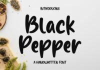 Black Pepper Font - Featured Image