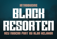 Black Resorten Font - Featured Image