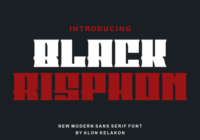 Black Risphon Font - Featured Image