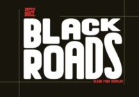 Black Roads Font - Featured Image
