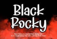 Black Rocky Font - Featured Image