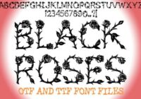 Black Roses Font - Featured Image