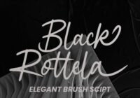 Black Rotela Script Font - Featured Image