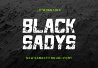 Black Sadys Font - Featured Image